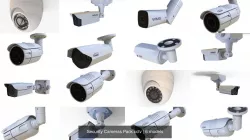 Security Cameras Pack cctv 3D Model Collection