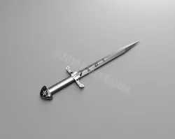 Shadowhunters - Clary Fray Kindjal Dagger - Variation 1 3D print model
