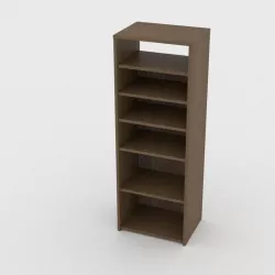 Simple box design book shelf 3D model