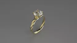 Simple ring 3D print model