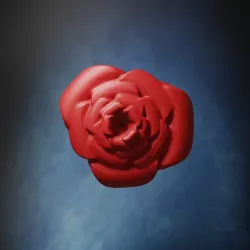 Simple Rose - stl and gltf 3D print model