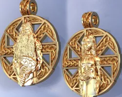 Slavic Amulet Pendant for Man and Woman Nordic Style 3D Model Collection