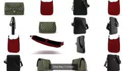 Sling Bag 3D Model Collection