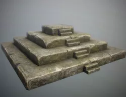 Small Pyramid Low-poly  3D model