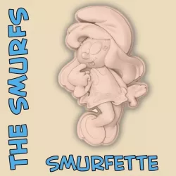 SMURFETTE - MOLD 3D print model