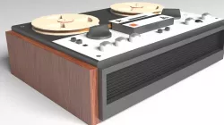 Soviet tape recorder Low-poly  3D model