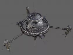 Space Station Low Poly Low-poly  3D model