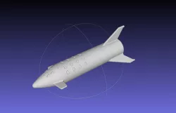 Space X BFR Starship Film Canister Rocket Printable Toy 3D print model