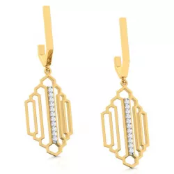 Stepped Zigzag Earring 3D print model