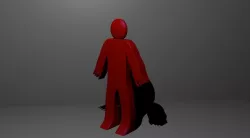 Stickman  Low-poly  3D model