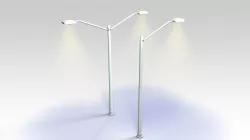 Street lights 3D model