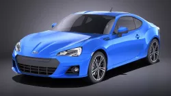 Subaru BRZ 2015 VRAY 3D model