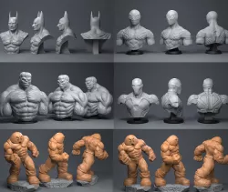 Super Hero 3D Model Collection