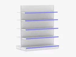 Supermarket Double Shelves 2  3D model