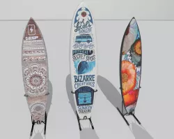 surfboard Low-poly  3D model