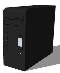 system unit 3D model