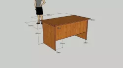table in the office 3D model