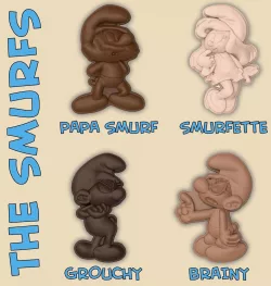 THE SMURFS - MOLDS 3D print model