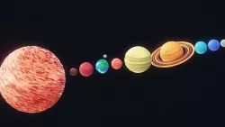The Solar System Low Poly Low-poly  3D model