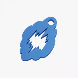 Thundercloud trinket 3D print model