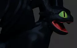 Toothless 3D print model