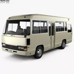 Toyota Coaster Bus 1983 3D model