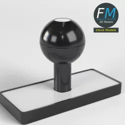Traditional rubber stamp 3D model