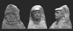 Trump in the rock 1 3D print model