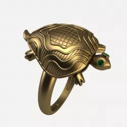 turtle ring  3D print model