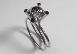 violet ring 3D print model