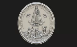 Virgen de la Caridad del Cobre Medallion 3D print model