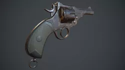 Webley MkV pistol Low-poly  3D model