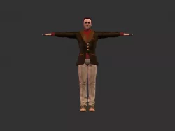 Wilson the classic guy Low-poly  3D model