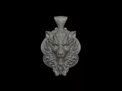 Wolf pendant 3D print model