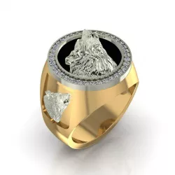 Wolf Ring 3D print model