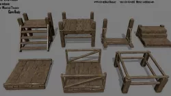 Wood  Bridge  1 Low-poly  3D model