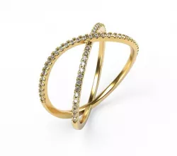 X cross ring 3D print model