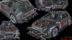 zombie car Low-poly  3D model