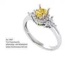 1407 luxury diamond ring 3D print model
