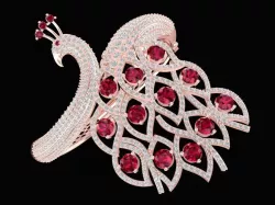 1515 Diamond Peacock Bangle 3D print model