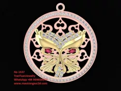 1537 Art Diamond Pendant 3D print model