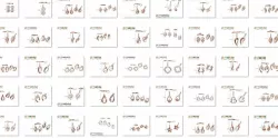 200 JCD  PENDANT EARRINGS SET BULK COLLECTION 2GM LIGHT WT  3D print model