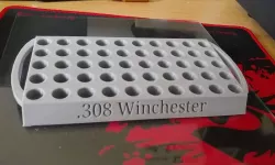 308 Winchester Reloading tray with handles 3D print model