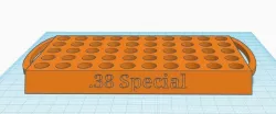 38 Special Reloading tray with handles 3D print model