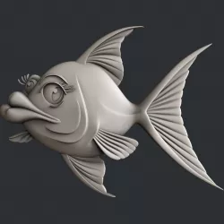 3d Models for 3d printer anime fish 3D print model