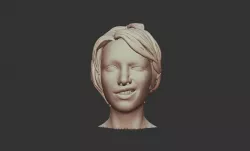 3D Printable Female Body Face 02 3D print model