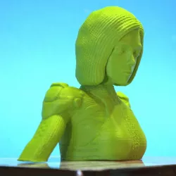 Alita battle angel bust version 3D print model