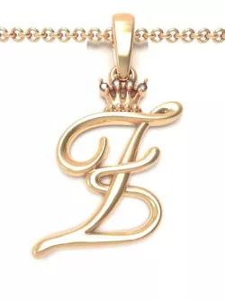 Alphabet Initial pendant letter Z 3D print model