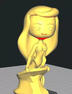 Ariel on Rock 3D print model
