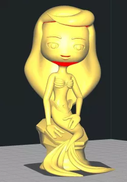 Ariel Seated 3D print model